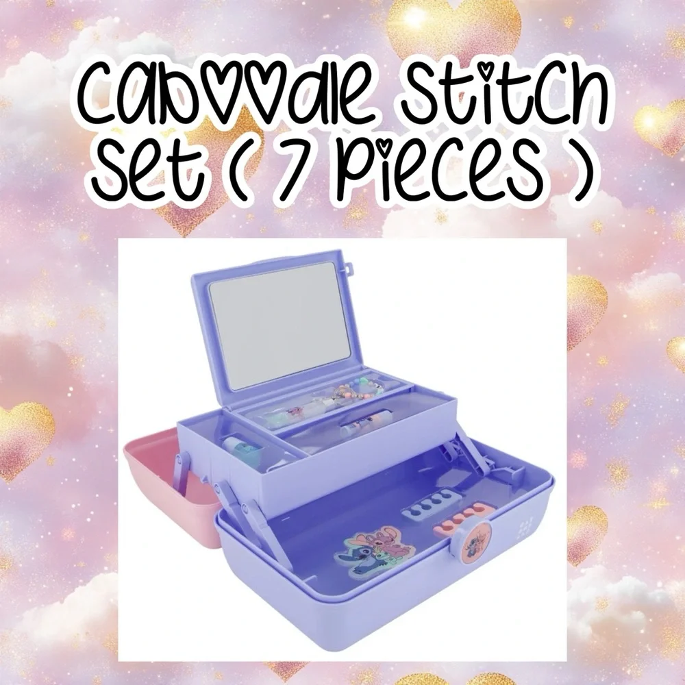 caboodle x stitch collab makeup case Set
